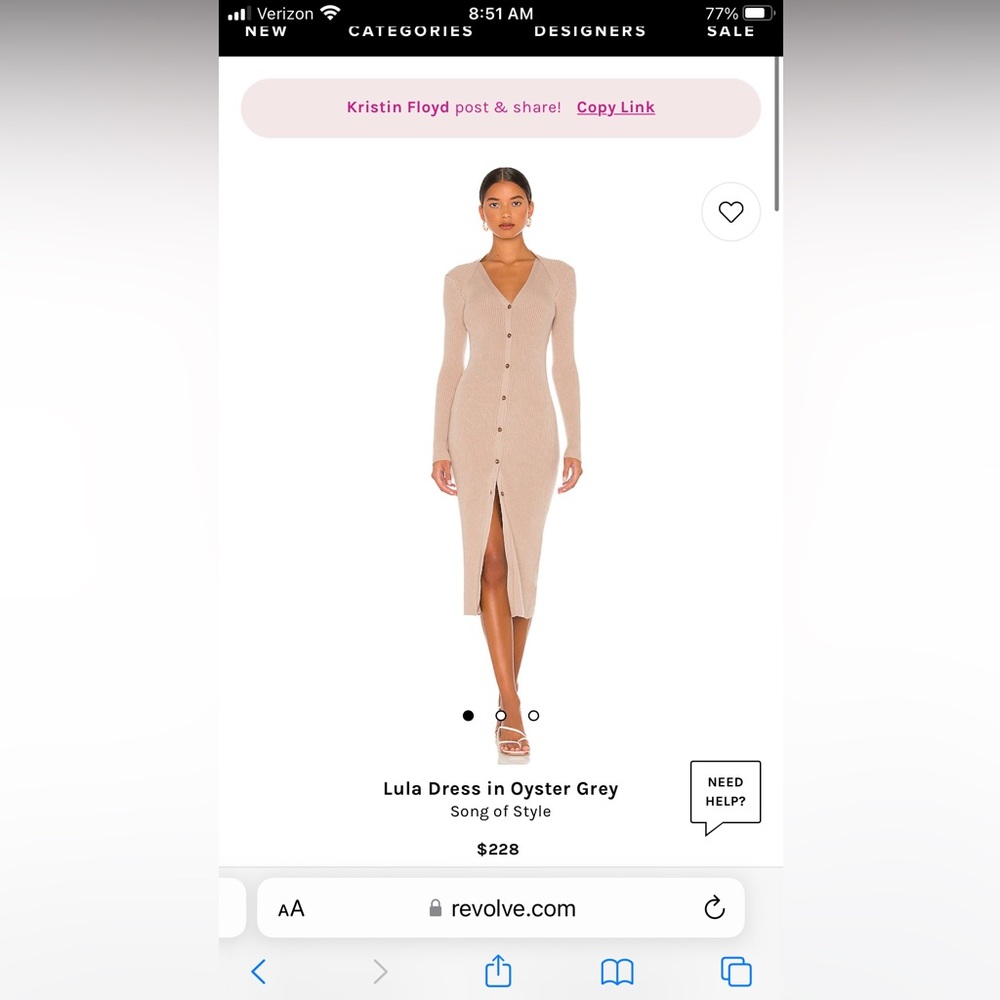 Song of style lula sweater dress